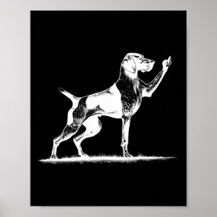 Ohyfsig Pointer Hundhål Tysk Korthårig Pointer Hun Poster
