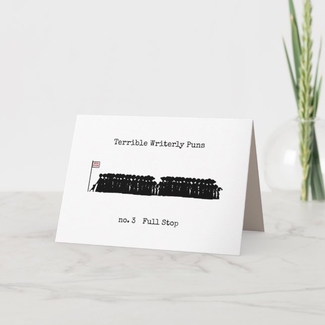 Ohyggliga skrivpunktsdokument kort (Framsida)