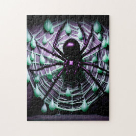 Ohyggligt gigantiskt svart spider! pussel