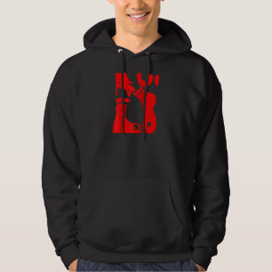 Oi Ska Music Punk Boots Sten Fläkt Red Raglan Hoodie