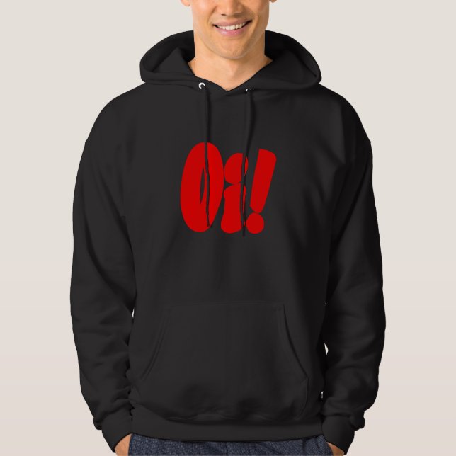 Oi! Streetpunk Sweatshirt Med Luva (Framsida)