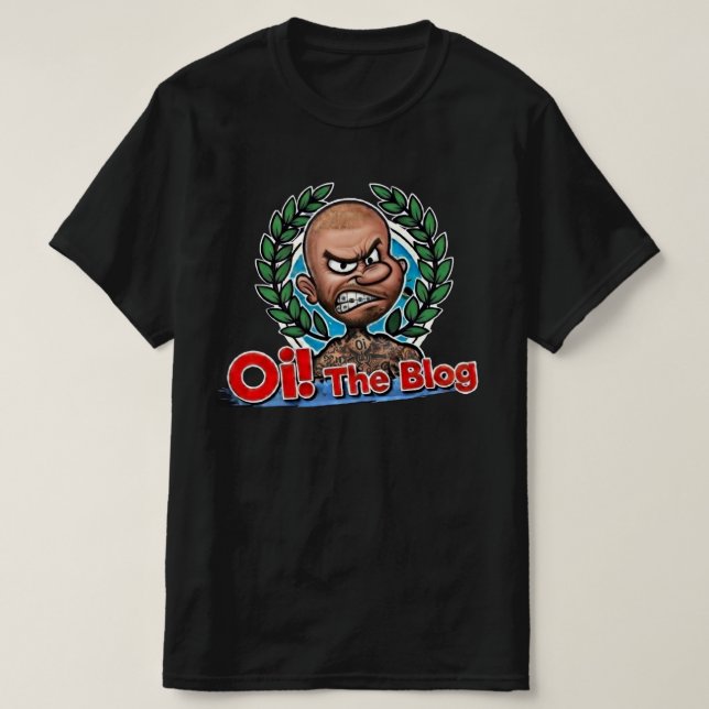 Oi the Blog Cartoon T Shirt (Design framsida)