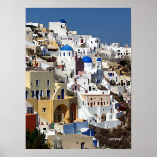 Oia, Grekland poster