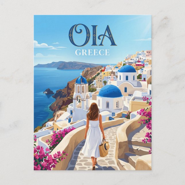 OIA GREKLAND VYKORT (Framsida)