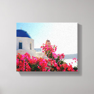 Oia Santorini, Greklands fotografi Canvastryck
