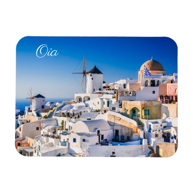 Oia, Santorini Magnet (Horisontell)