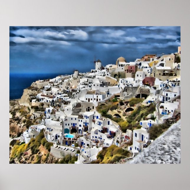 Oia, Santorini Poster (Framsidan)