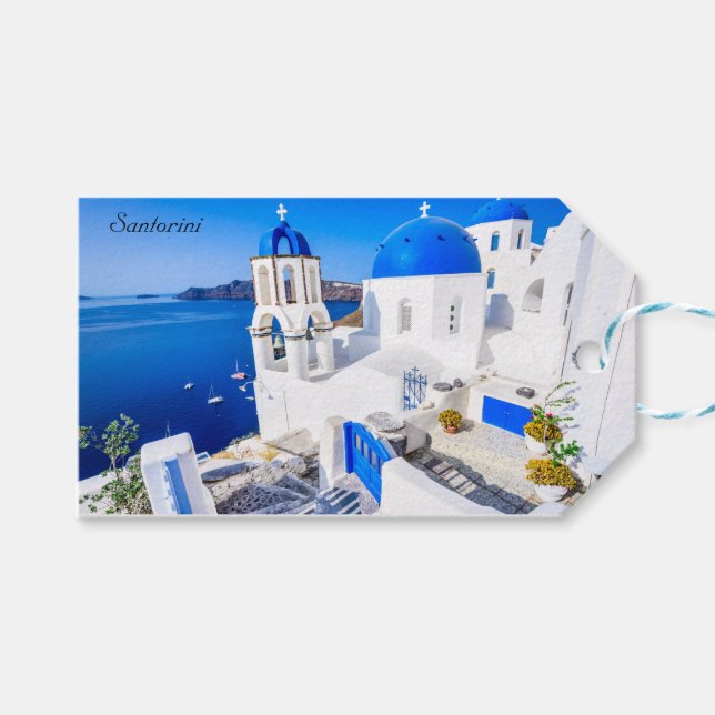 Oia Santorini Presentetikett (Framsidan (Horisontell))