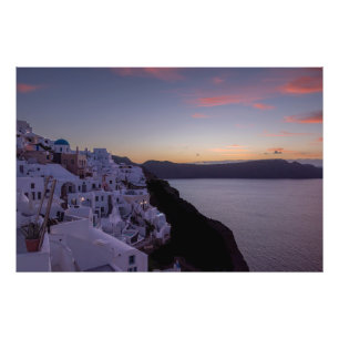 Oia Santorini Soluppgång Fototryck