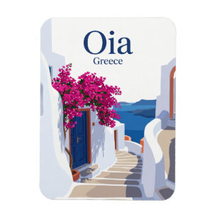 Oia sidogata Grekland Magnet