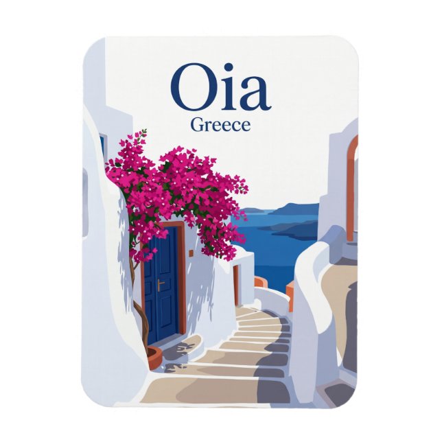 Oia sidogata Grekland Magnet (Vertikal)