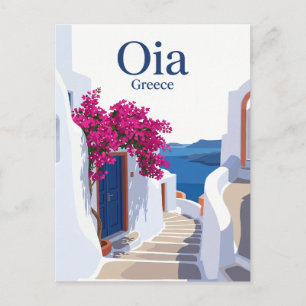 Oia sidogata Grekland Vykort