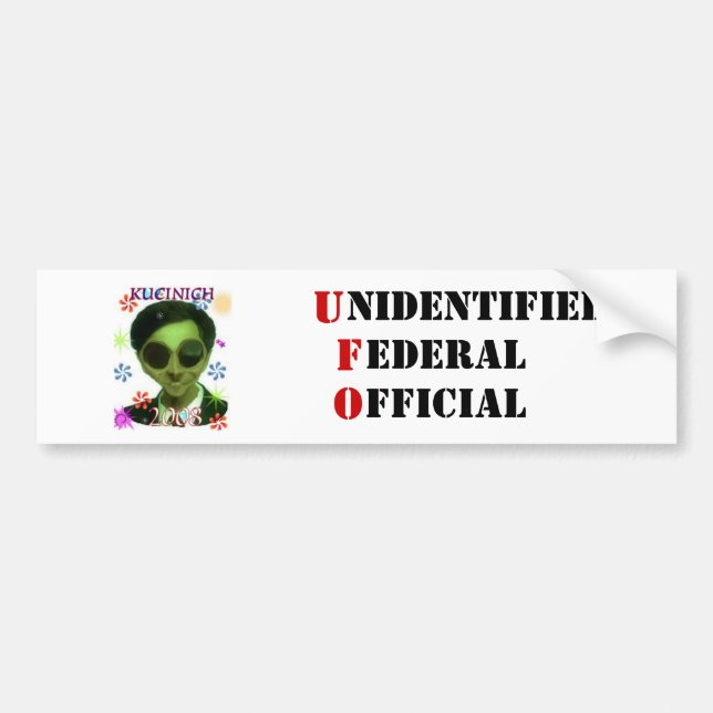 Oidentifierad federal Officiell Bildekal (Framsidan)