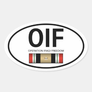 OIF Sticker Ovalt Klistermärke