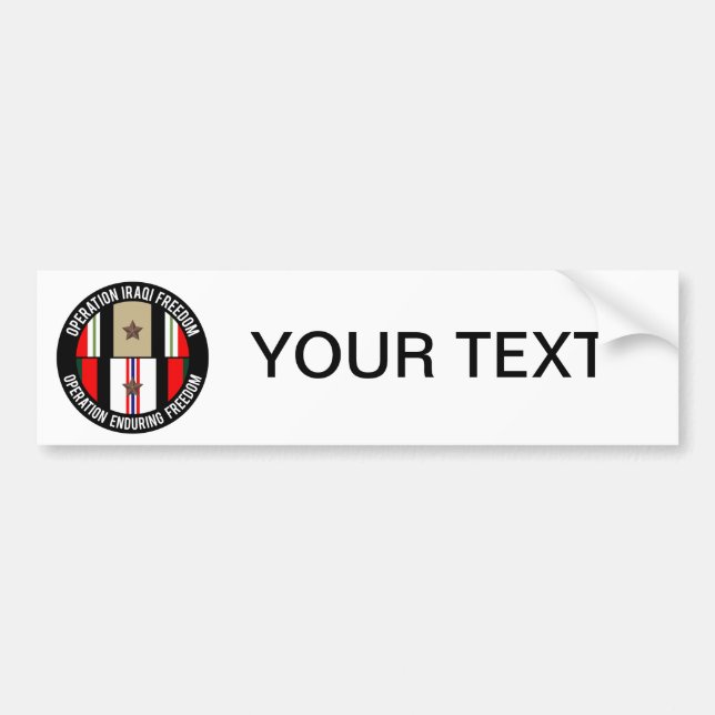 OIF - Stjärna för OEF 1 Bildekal (Framsidan)