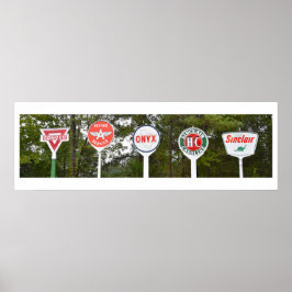 Oil Company Signs Poster