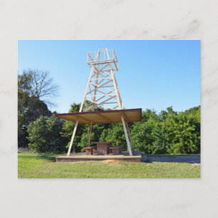 Oil Derrick Picnic Bord, I-20 Highway, Texas Vykort