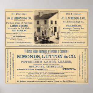 Oil Exchange, Simonds-företag Poster