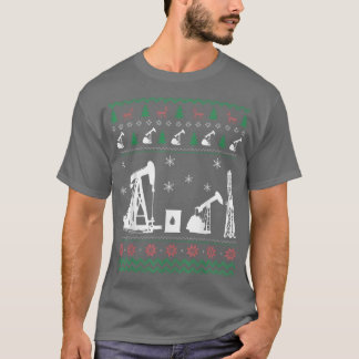 Oil Fält Worker Ugly jul Sweater Funny Gift T Shirt