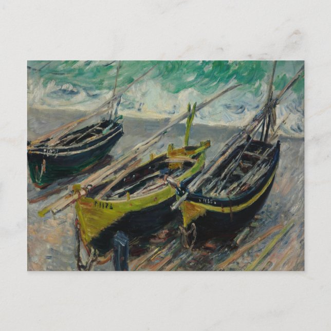 Oil on Canvas Artistic Claude Monet vycard Vykort (Framsida)
