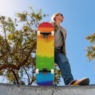 Oil Paint Rainbow Färg LGBT Skateboard - Pride