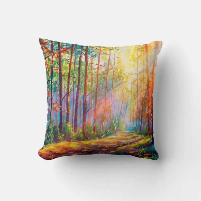  oil painting gorgeous forest in autumn, scenic la kudde (Framsida)