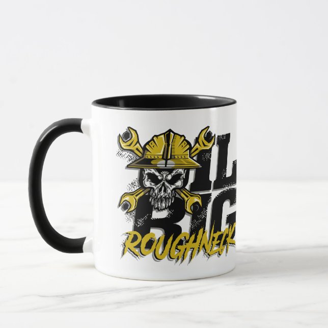 OIL RIG ROUGHNECK logotyp Mugg (Vänster)