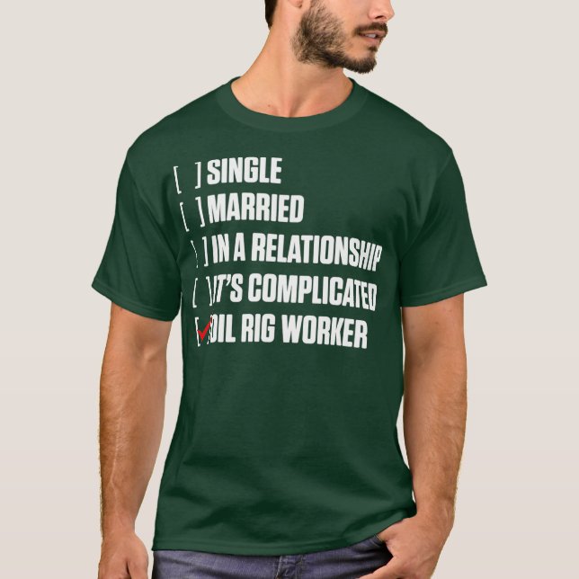 Oil Rig Worker Hard USA American Gas Oilfield T Shirt (Framsida)