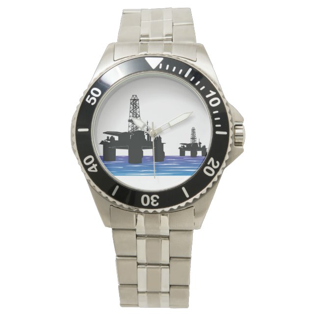 Oil Rigs Watch Armbandsur (Framsida)