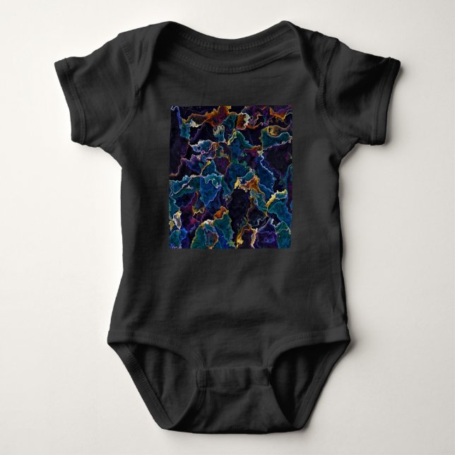 Oil Slick Baby Bodykostdräkt T Shirt (Framsida)