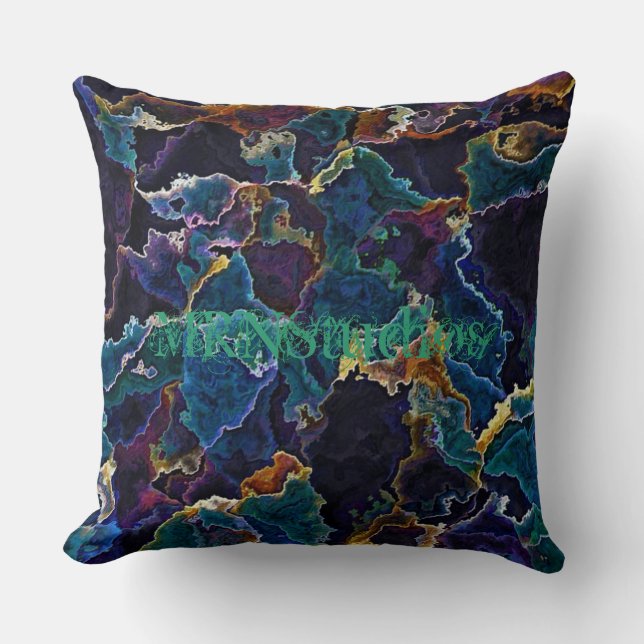 Oil Slick Dekorativ kudde (Framsida)