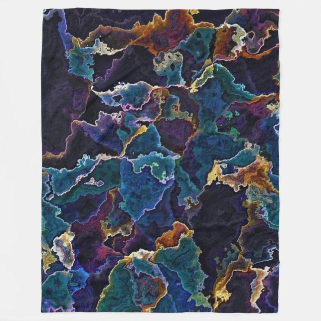 Oil Slick Fleece Blanket (Framsidan)