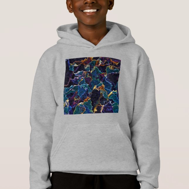 Oil Slick Hoodie T Shirt (Framsida)