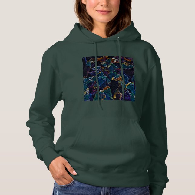Oil Slick Hoodie T Shirt (Framsida)