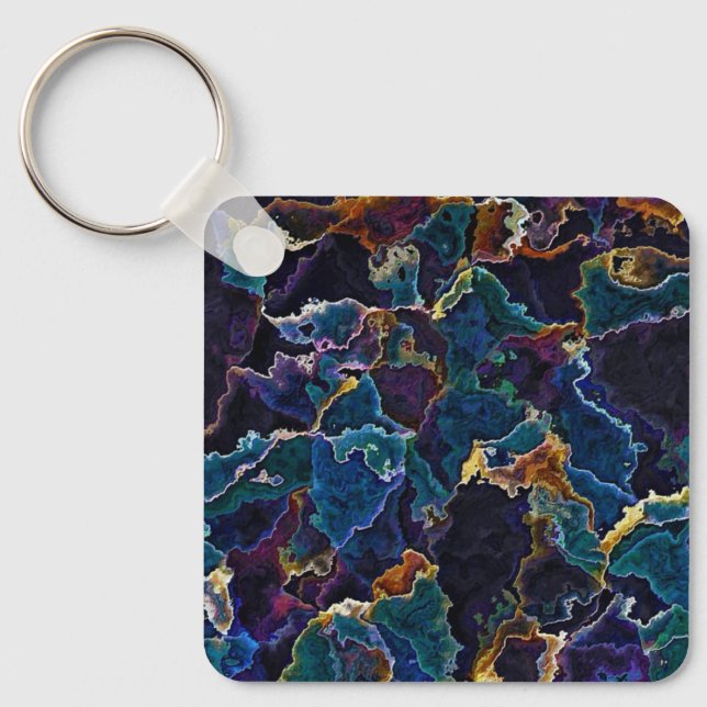 Oil Slick Keychain Nyckelring (Framsida)