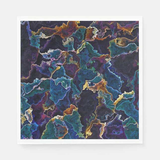 Oil Slick Napkins Pappersservett (Framsidan)