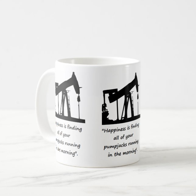 Oilfield Gauger Pumpjack Mugg (Framsida vänster)