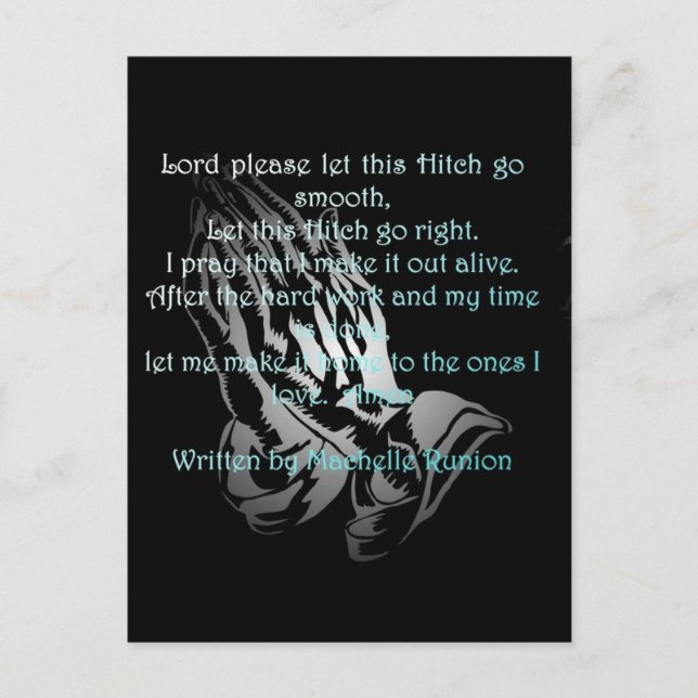 Oilfield Prayer Runion Vykort (Framsida)