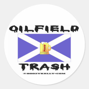 Oilfield Sopor, Scottish, Sticker, Oil Runt Klistermärke