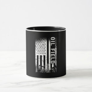 Oilfield Worker Oil Fält Oil Rig Roughnackgas Mugg