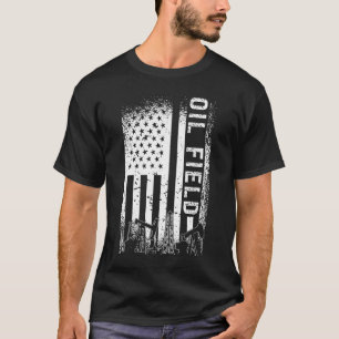 Oilfield Worker Oil Fält Oil Rig Roughnackgas T Shirt