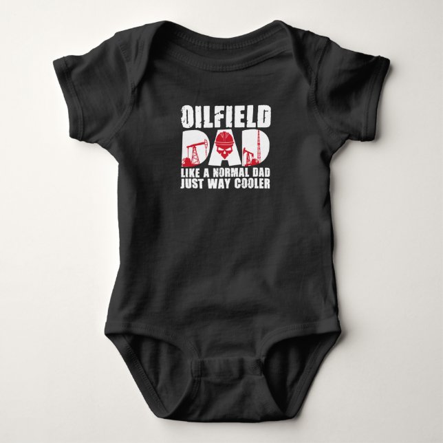Oilfield Worker Rig Drickning Roughnacke Oilfield T Shirt (Framsida)