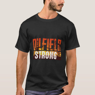 Oilfield Worker Rig Drickning Roughnacken Oilfield T Shirt