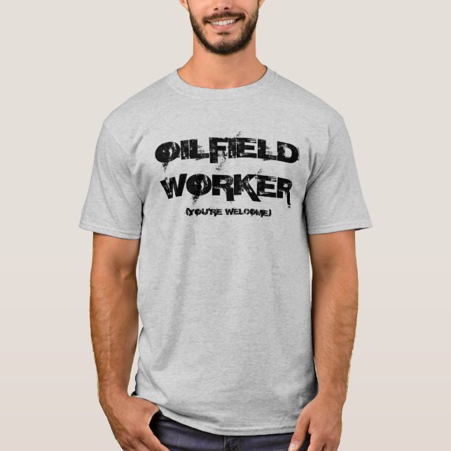 OilfieldarbetarT-tröja Tee (Framsida)
