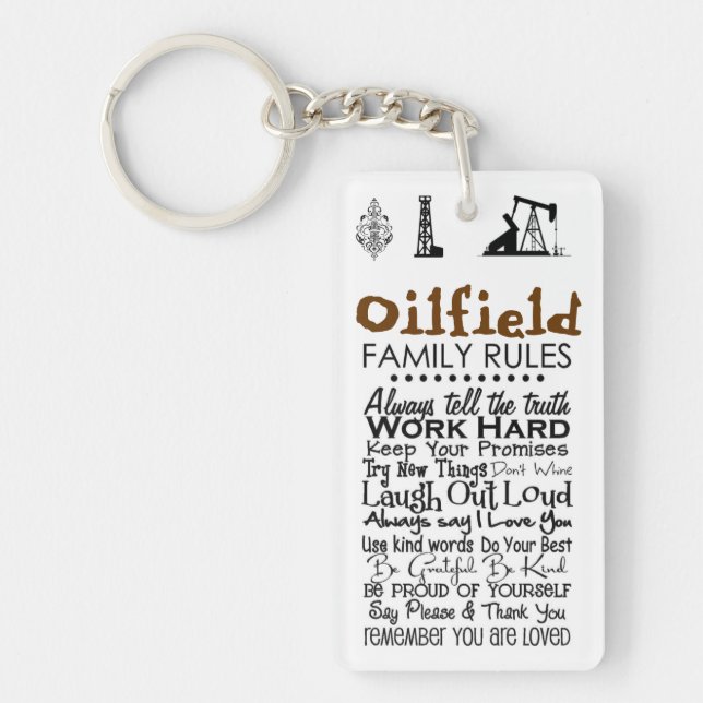 Oilfieldfamiljen HÄRSKAR Keychain Nyckelring (Framsidan)