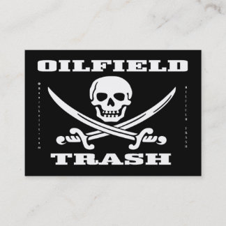 Oilfieldsopor, Jolly Roger, visitkortar, olja Visitkort