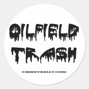 Oilfieldsoporklistermärken, olja lappar dekal, runt klistermärke