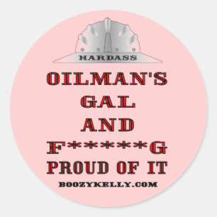 Oilmans G för gal.- & f-***** som är stolt av de Runt Klistermärke