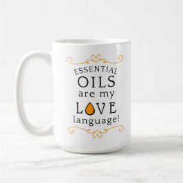 Oils Are My Love Language Coffee Mug Yellow/Gold Kaffemugg