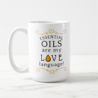 Oils Are My Love Language Coffee Mug Yellow/Gold Kaffemugg